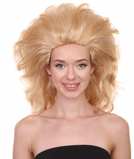プレミアムハロウィンパーティー 女性 H-5388 ミディアムレングス ウェービー ハロウィン バロック ドラッグクイーンディーヴァウィッグ ブロンド