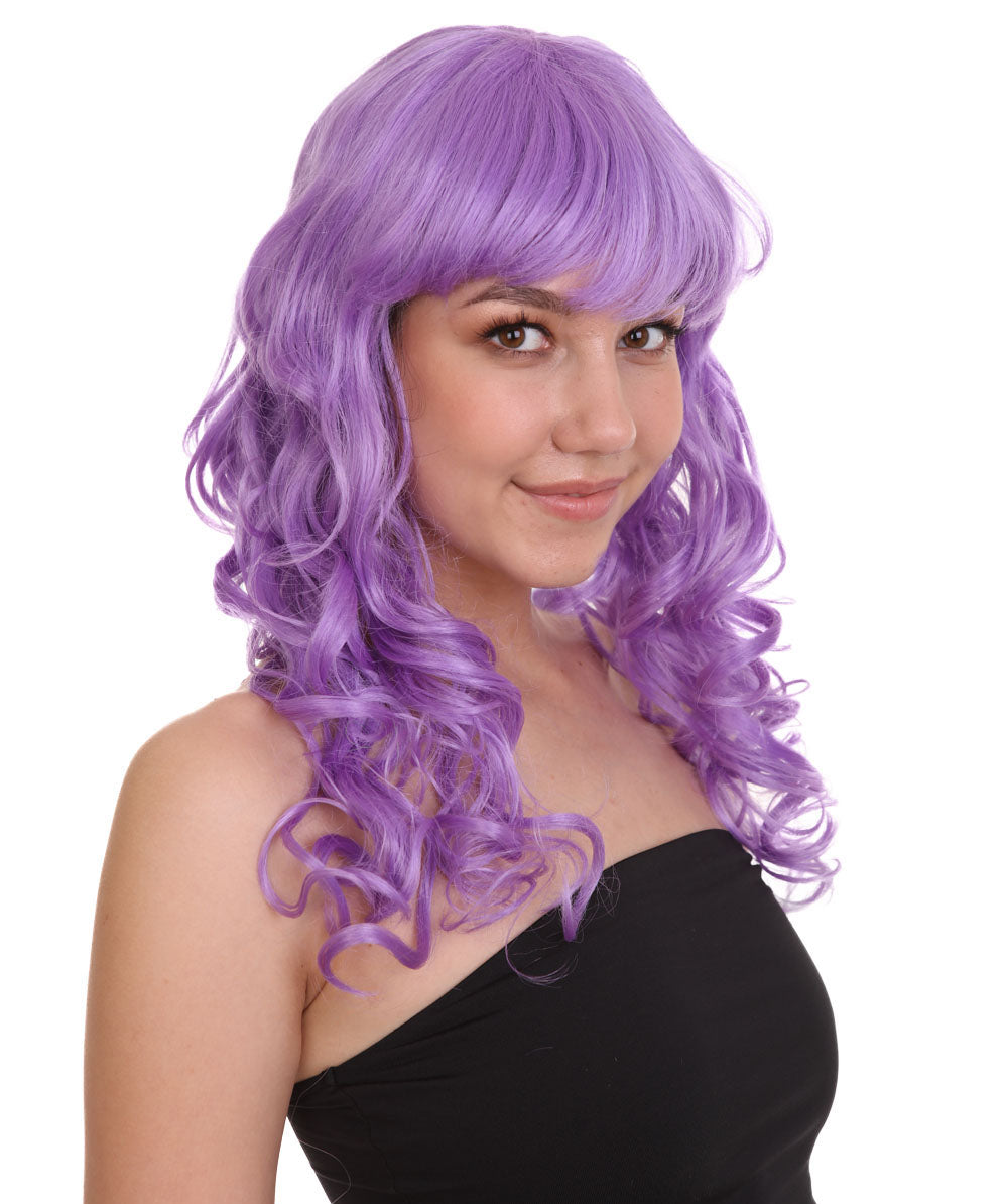 Wigs2you ハロウィンパーティー プレミアム レディース H-1006 着用しやすい ベラウィッグ ライラック色