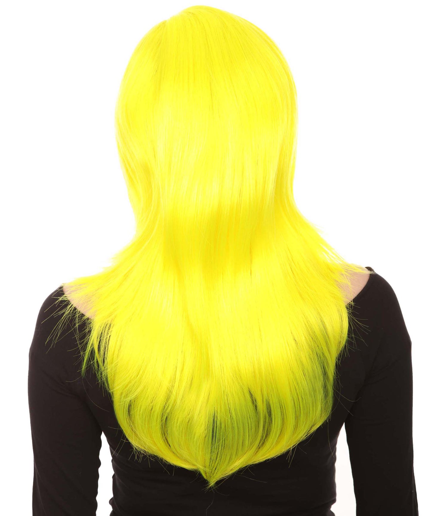 Wigs2you ハロウィンパーティープレミアム H-960 3レイヤーのパーティーガールウィッグ ネオンイエロー色