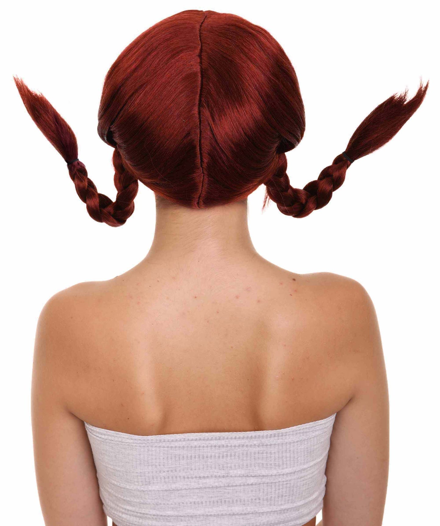 Wigs2you ハロウィン パーティー プレミアム レディース H-1652 簡単装着 とても快適 ピッピ ダークオーバーン