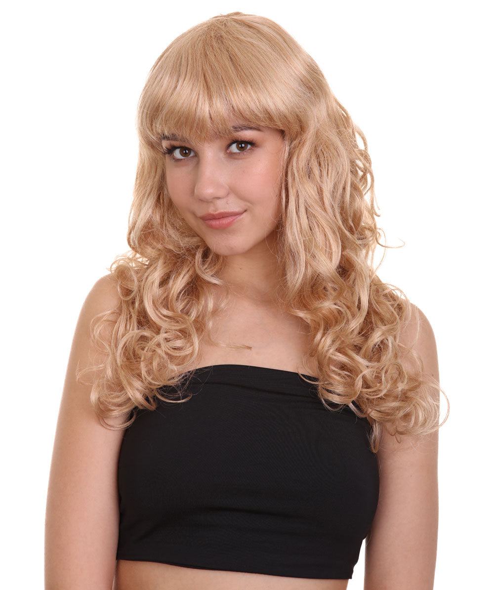 Wigs2you ハロウィンパーティー プレミアム レディース H-1019 着用しやすい ベラウィッグ ゴールデンブロンドカラー