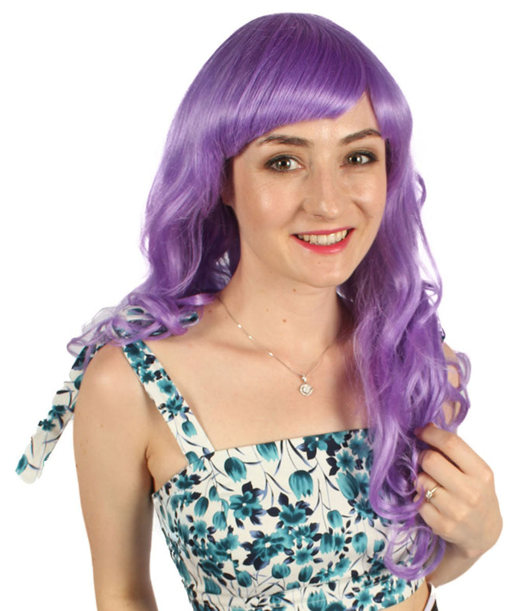 Wigs2you ハロウィン パーティー プレミアム H-821 バットマン 女性ジョーカー ウィッグ ライラック色