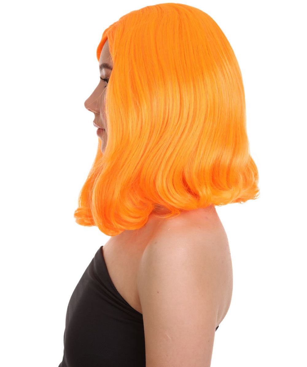 Wigs2you ハロウィン パーティー プレミアム レディース H-1271 着けやすい 快適なフィット感 パンプキン オレンジ ペイジボーイ ウィッグ