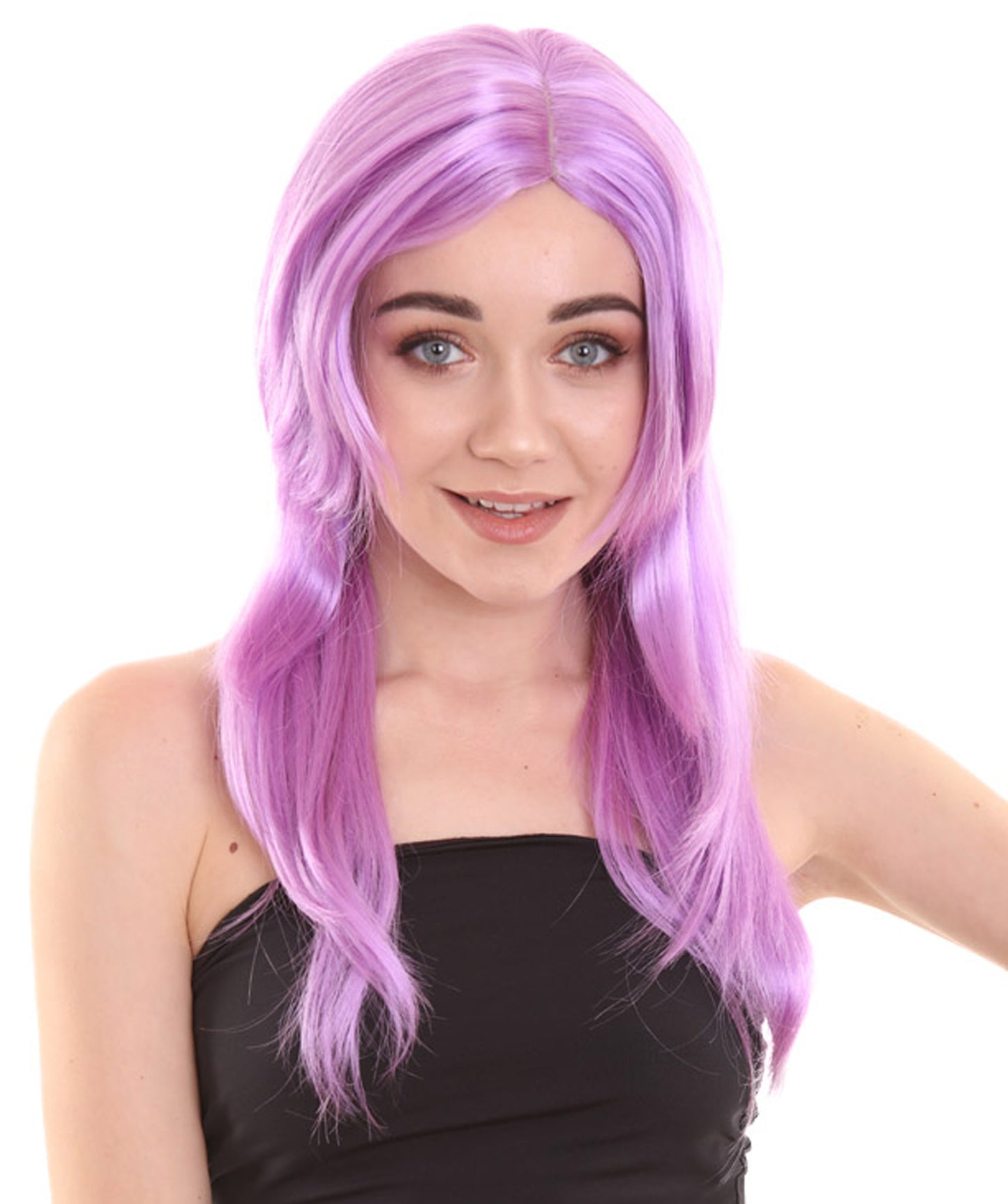 Wigs2you ハロウィン パーティー プレミアム H-941 3レイヤーのパーティー ガール ウィッグ Lt パープル カラー