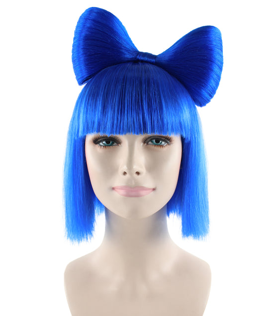 ハロウィンパーティ プレミアムレディース H-1665 ダークブルーバタフライウィッグ