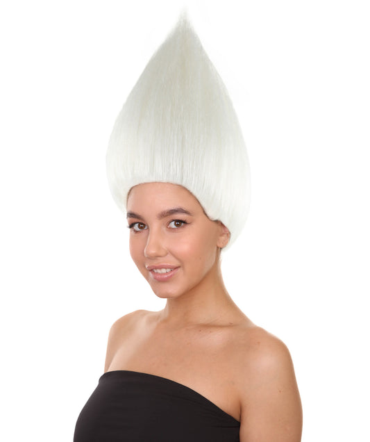 Wigs2you ハロウィンパーティープレミアム H-1787 華やかに見える女性用コスプレウィッグ ホワイトトロールズスタイル