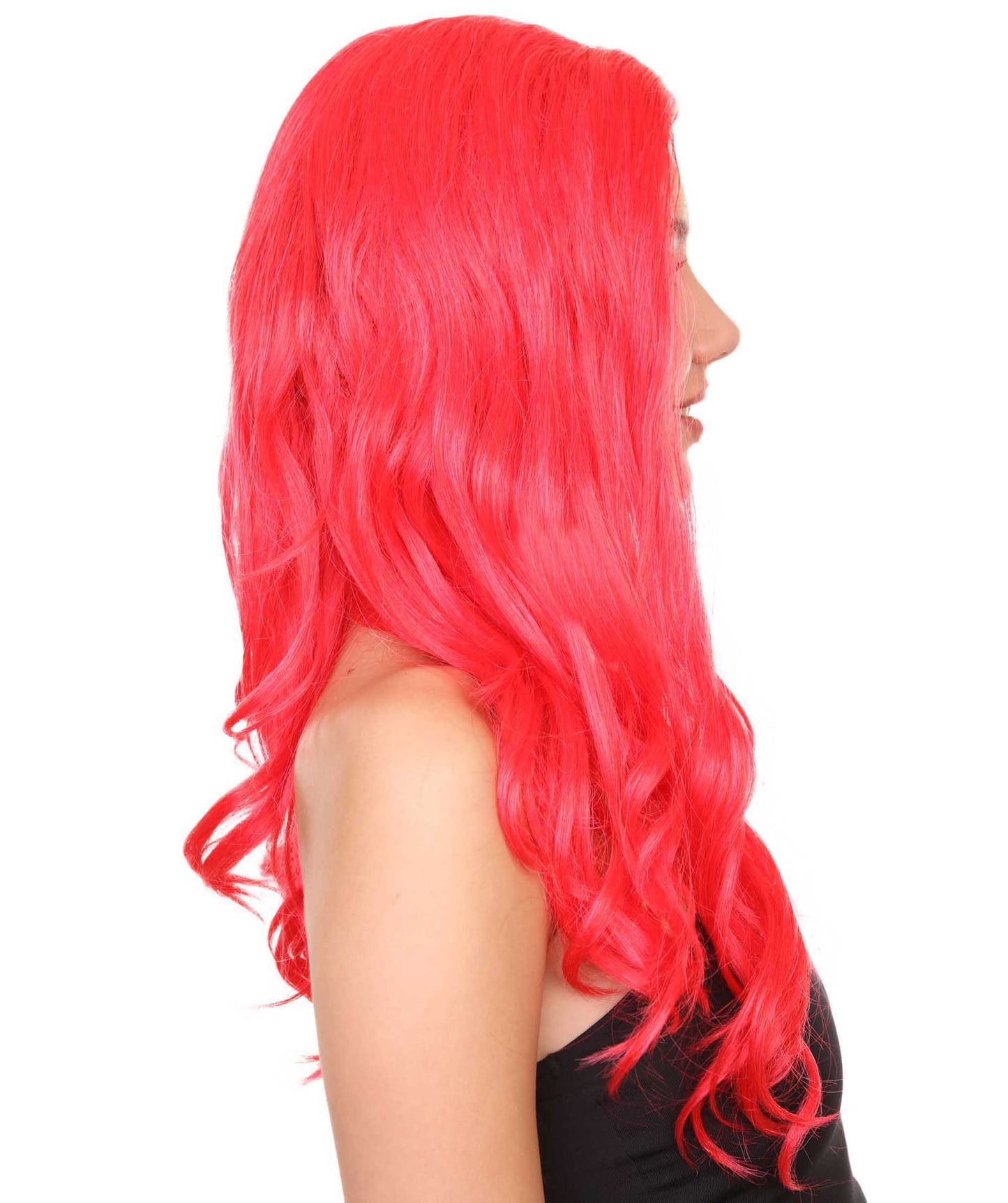 プレミアムハロウィンパーティーレディ H-5419 ロングレングス ハロウィンセクシーアメリカンポップスターウィッグ レッド