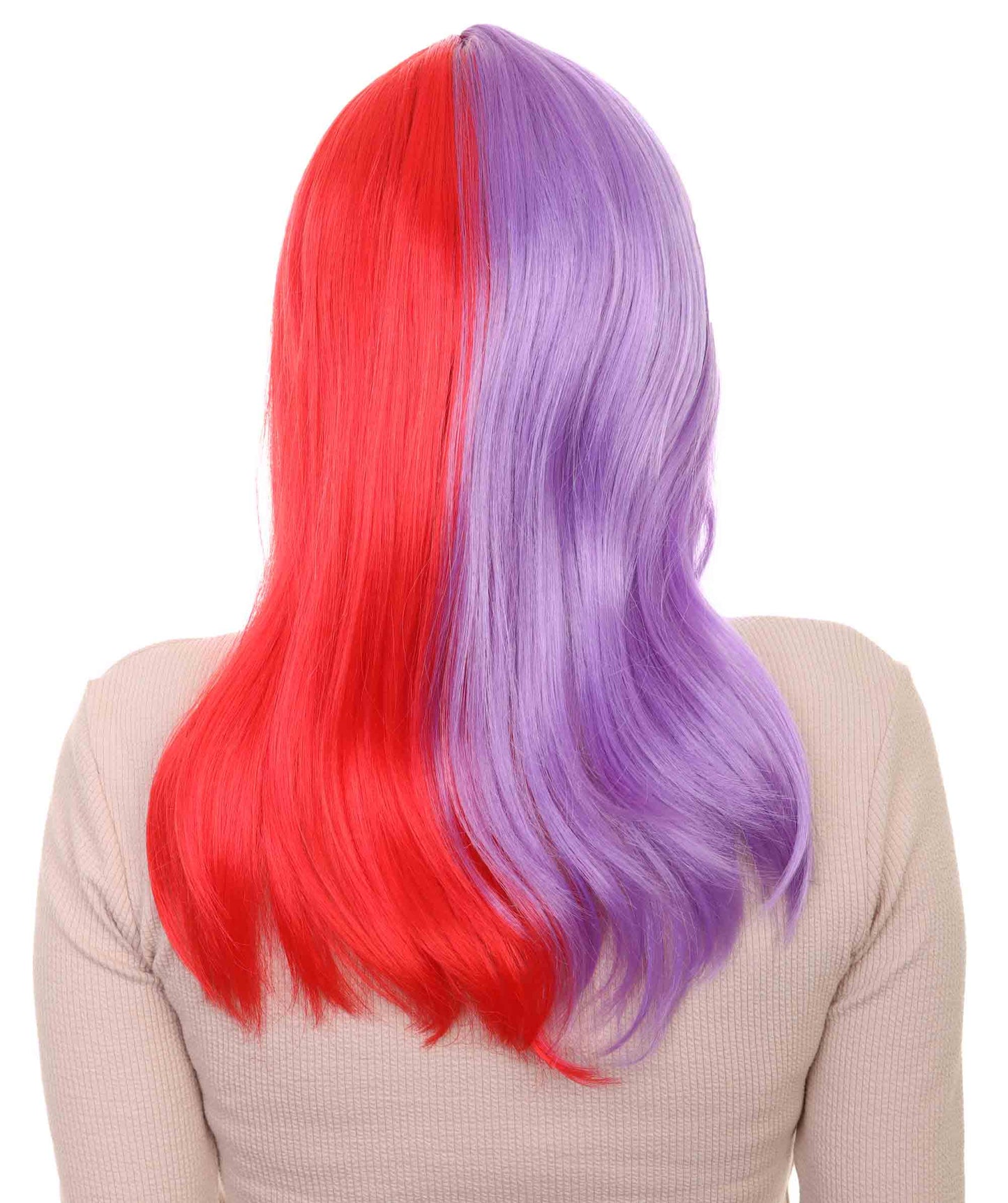 Wigs2you ハロウィンパーティ プレミアムレディース H-2020 着用しやすく とても快適 二色のパープルレッド ボブウィッグの経験