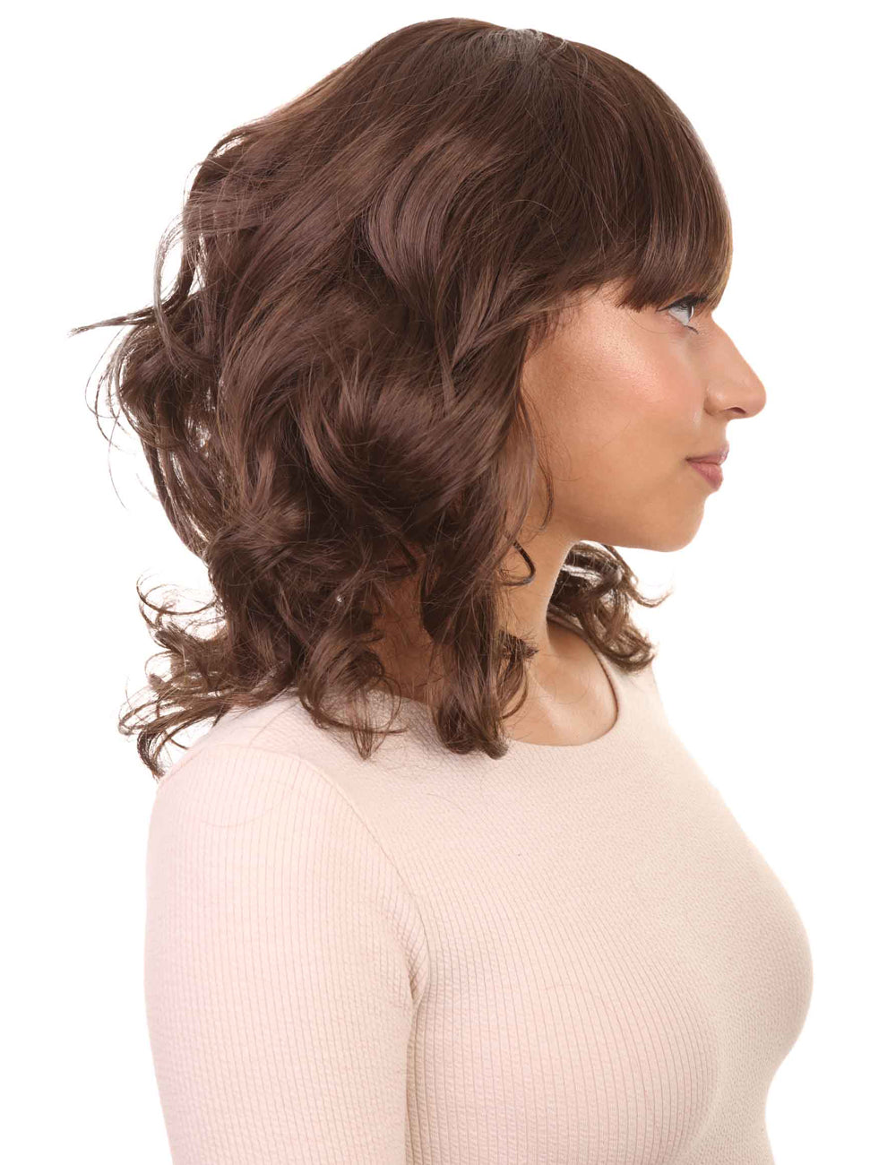 Wigs2you ハロウィンパーティープレミアムレディース H-548 ウェービーブラウン "Chic" ウィッグ