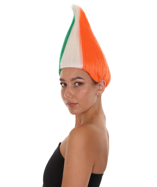 Wigs2youハロウィンパーティープレミアムレディースH-1879 着けやすい 非常に快適 アイルランド国旗トロールウィッグ