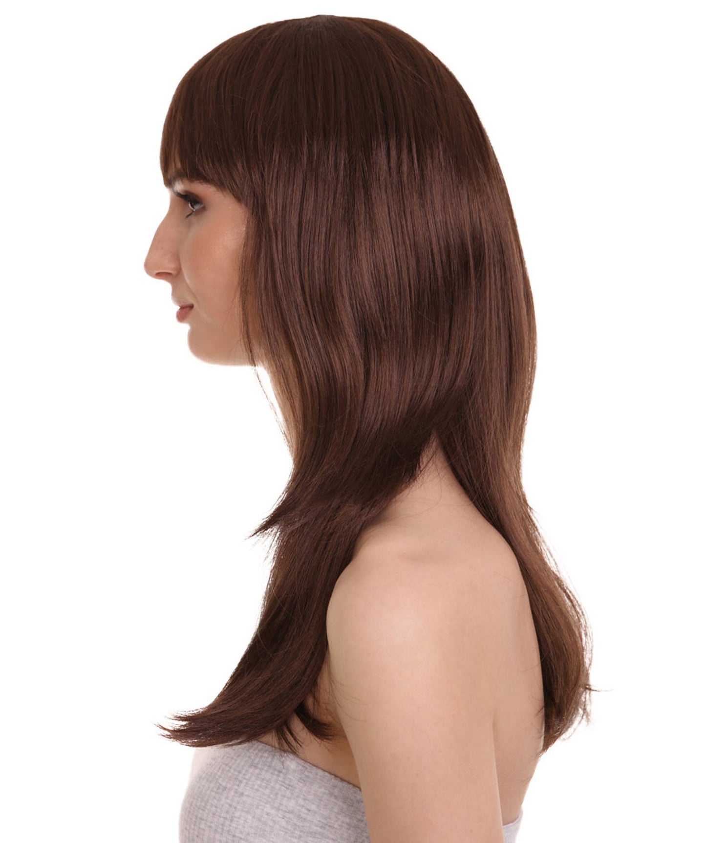 Wigs2you ハロウィン パーティー プレミアム レディース H-1065 とても快適なグラマー グリーン ウィッグ ブラウン色