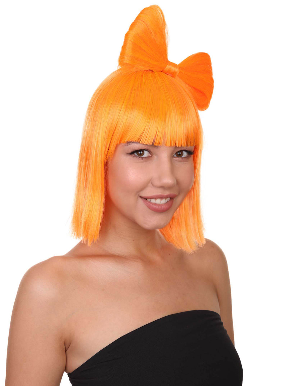 Wigs2you ハロウィン パーティー プレミアム レディース H-1657 簡単に着用でき 非常に快適なオレンジ バタフライ ウィッグ