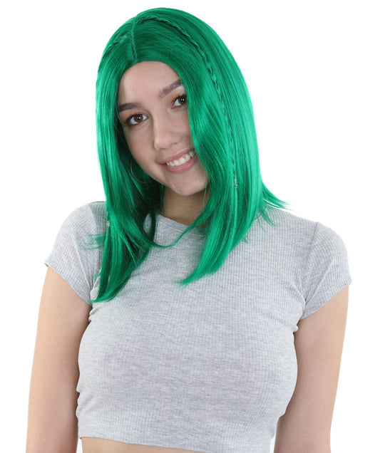 Wigs2you ハロウィンパーティープレミアム H-896 スワンプクイーンウィッグ ダークグリーン色