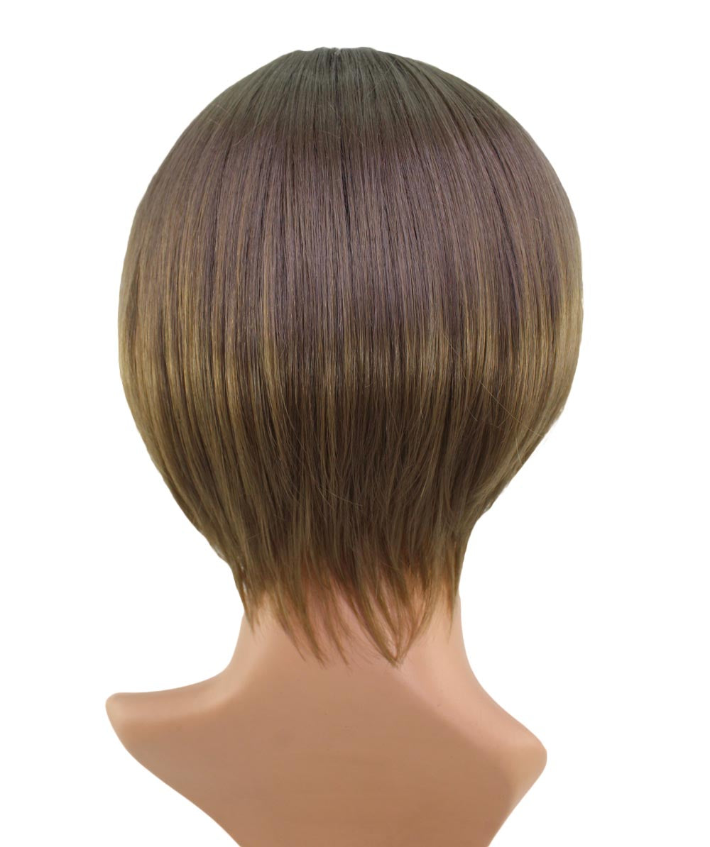 W-569,耐熱商品☆simple is bestスッキリとナチュラル さらさらボブ,ウィッグネット付き