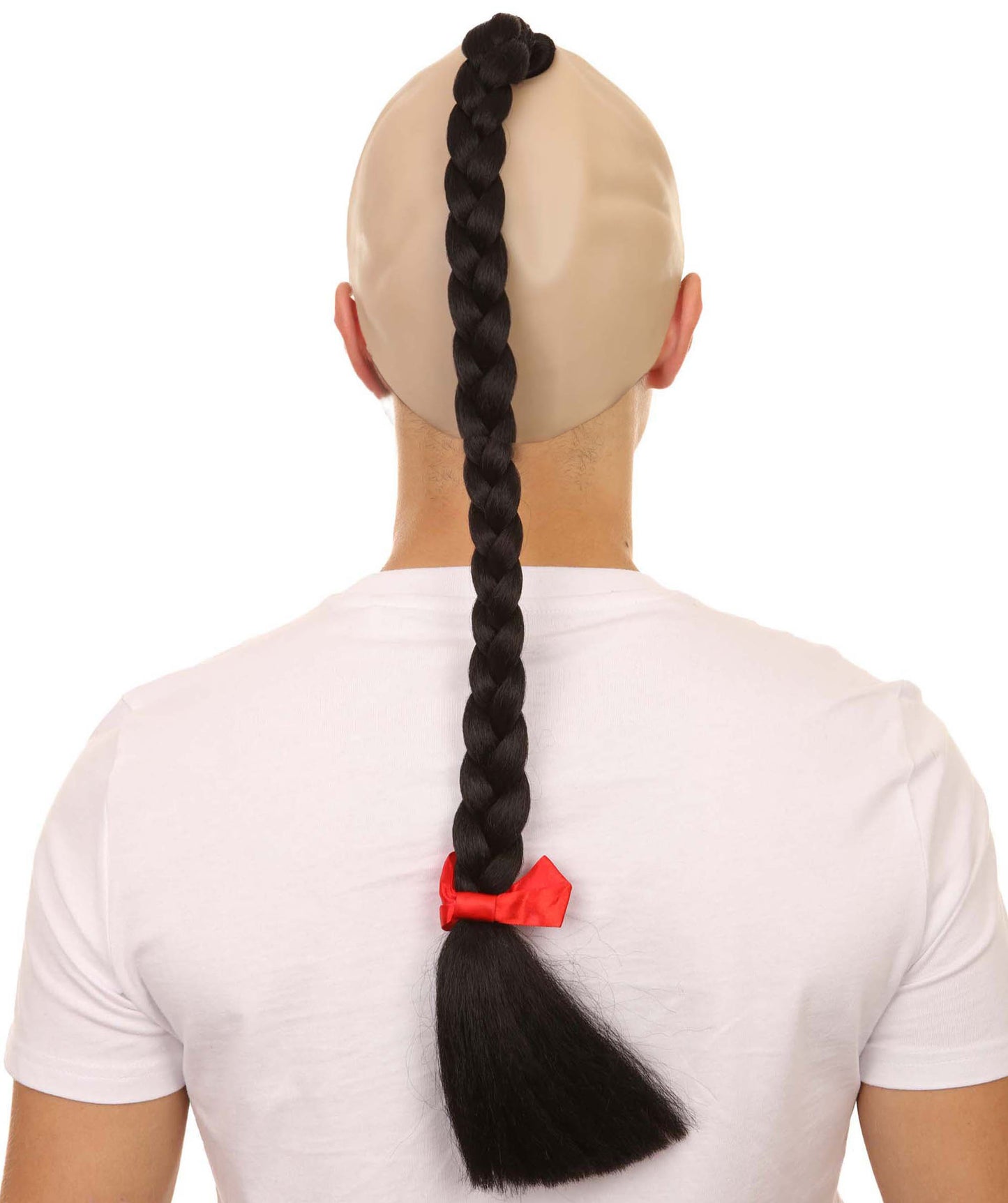Wigs2you H-2162カンフーマスタースタイルメンズウィッグ黒編組コスプレウィッグ