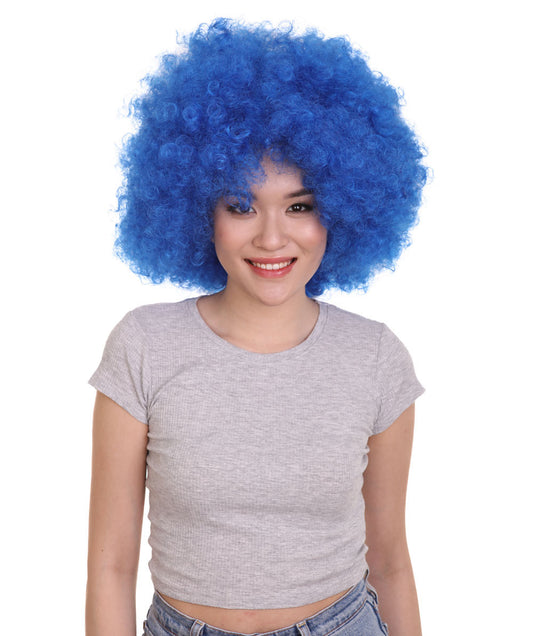 短いアフロ道化ユニセックスのかつら ハロウィンかつらが割増空気を通すCaplessなキャップ H-2999であると考えていてください