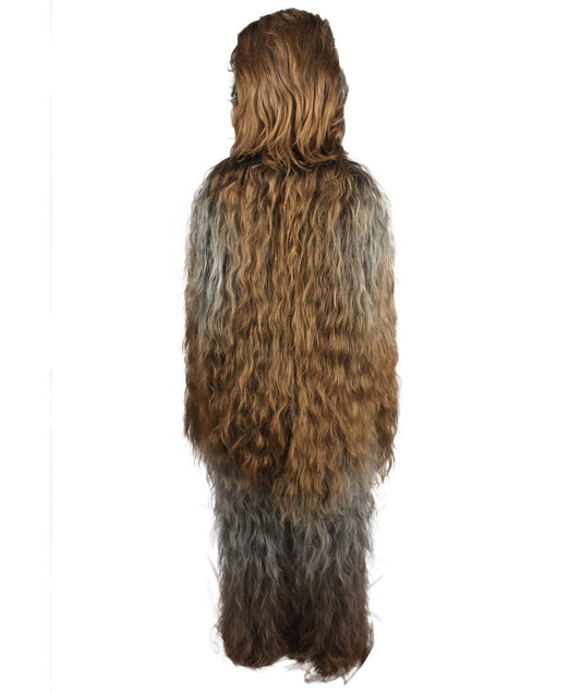 ユニセックス JCP-209_4 ヘアリー ウォリアー エイプ ミリタリー リーダー レジスタンス ファイター グレーブラウン コスプレ コスチュームとウィッグ バンドル