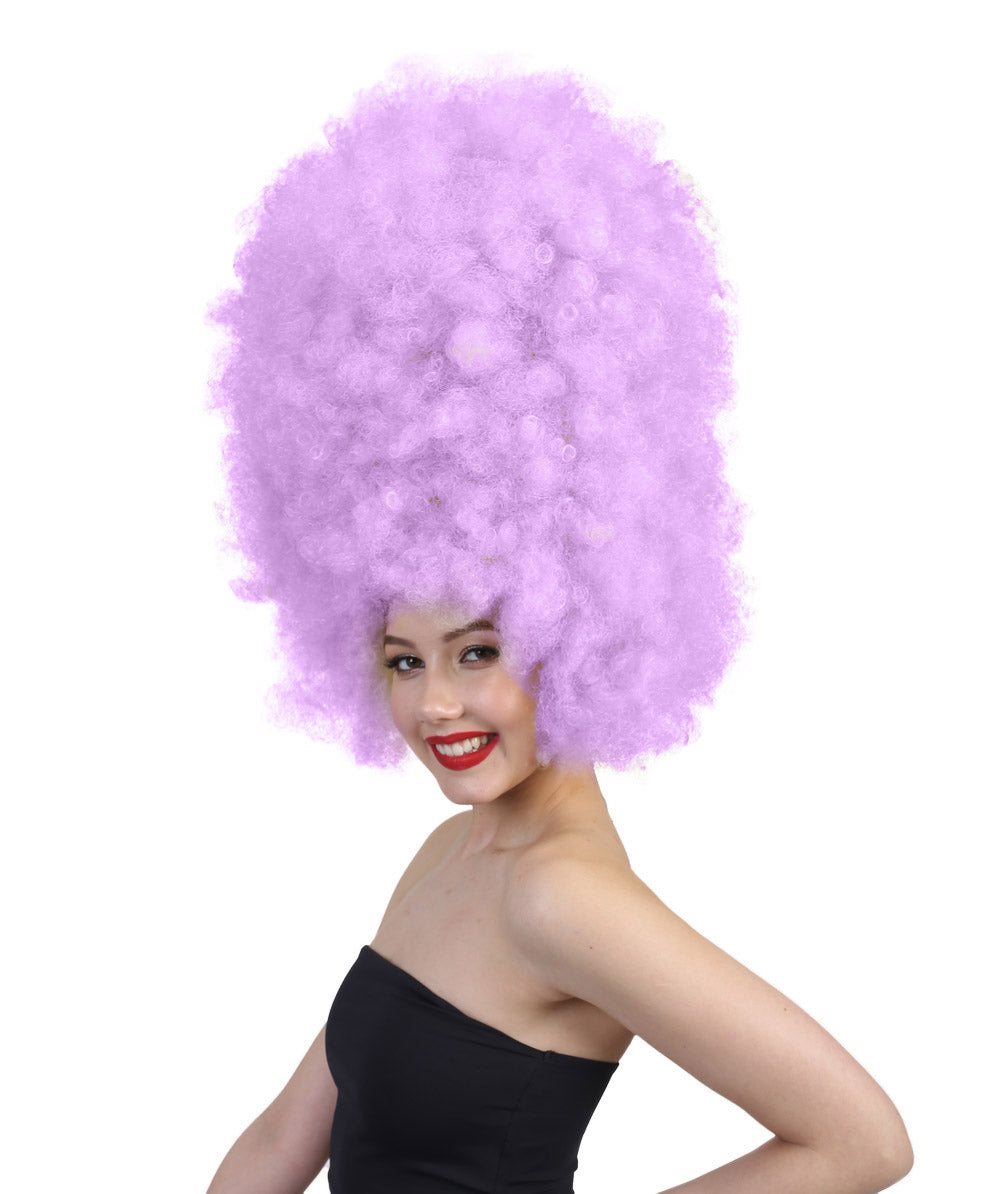 Wigs2youハロウィンパーティープレミアムレディースH-2007 着けやすい 非常に快適 スーパーサイズジャンボライトパープルアフロウィッグ