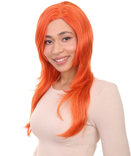 Wigs2you ハロウィンパーティー プレミアム レディース H-931 3レイヤーのパーティーガールウィッグ オレンジ色