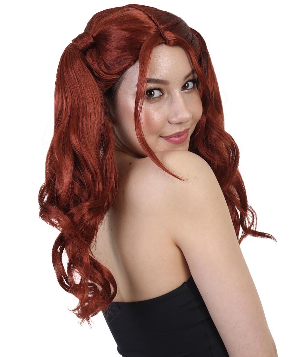 Wigs2you ハロウィンパーティー プレミアム レディース H-733 ドリー ピグテール ウィッグ ダークオーバーン色