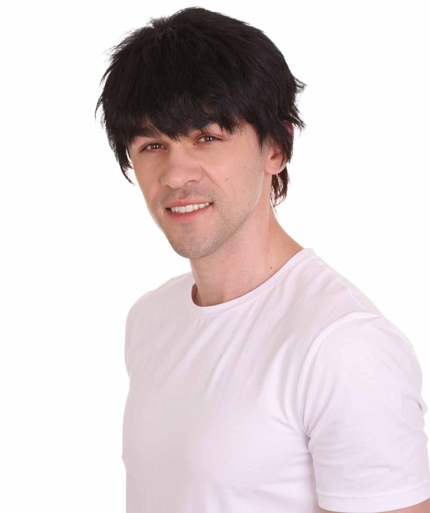 ハロウィンパーティ プレミアム男性用 H-4268 カンフー ブルース・リー コスプレウィッグ