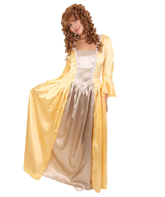 女性 JCP-159 の18世紀のロイヤルドレスコスチューム ゴールド コスプレコスチューム