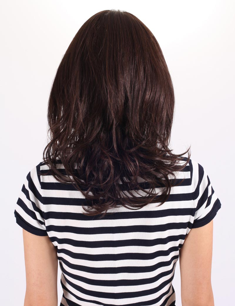 エアリーカールが可愛い!ふわふわヘアで柔らかな女の子に 耐熱です ウィッグネット付き W-537