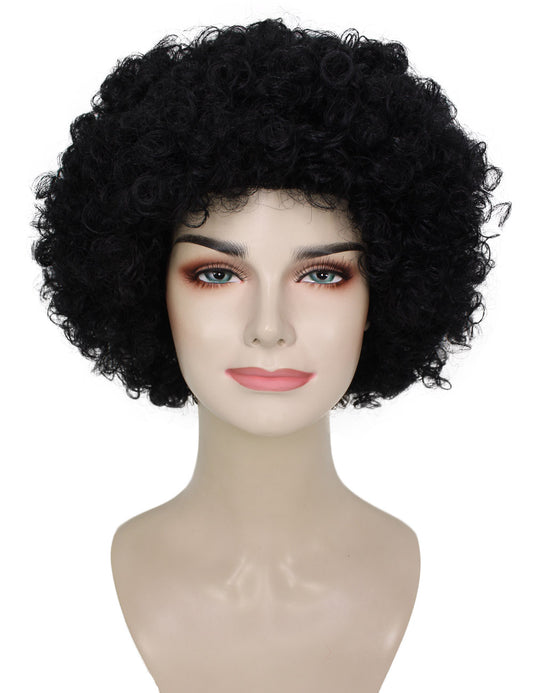 ブラックカーリーアフロクラウンウィッグ H-5266 女性用カーリーアフロクラウンウィッグコレクション