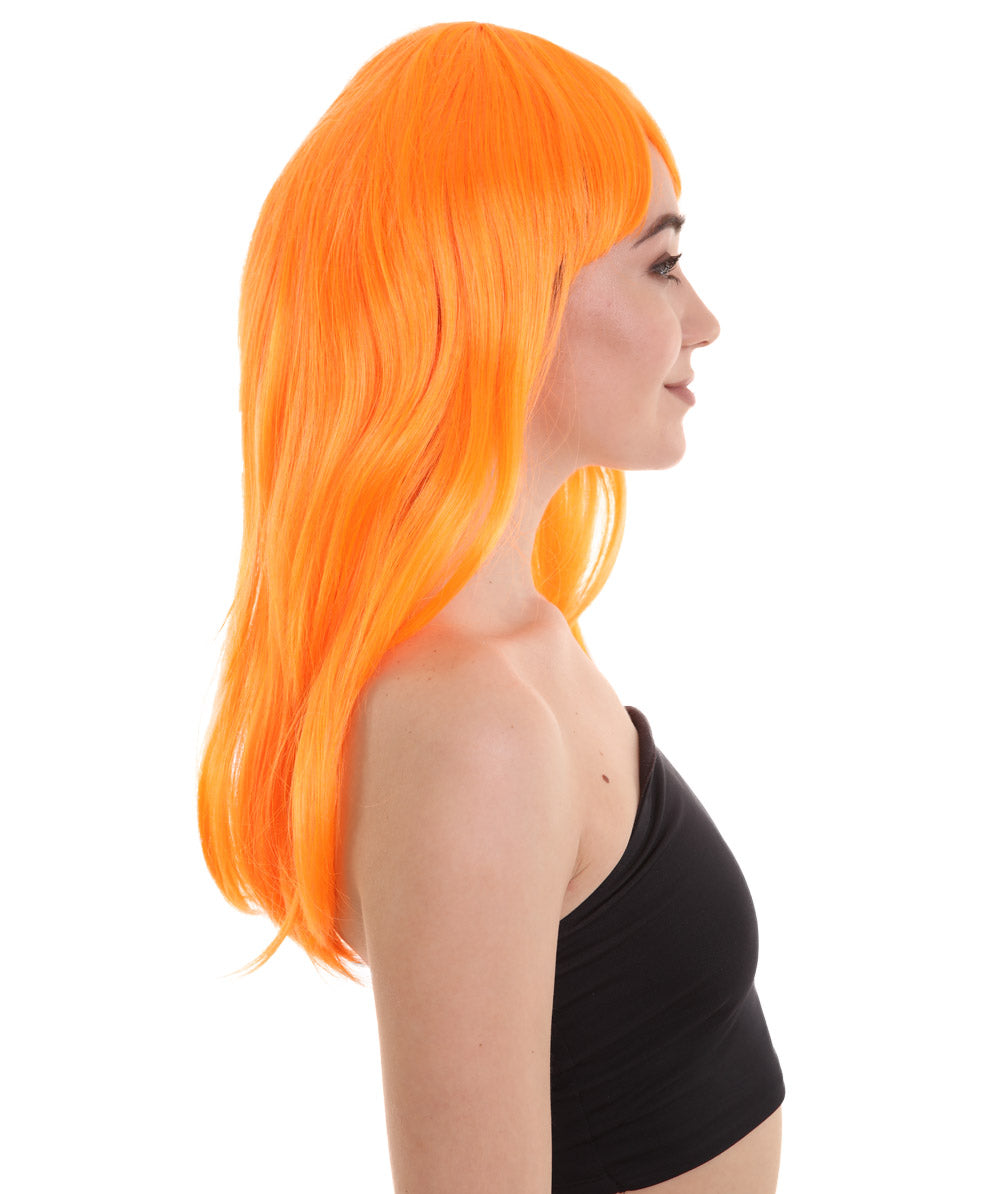 Wigs2you ハロウィンパーティー プレミアム レディース H-932 3レイヤーのパーティーガールウィッグ パンプキンオレンジ色