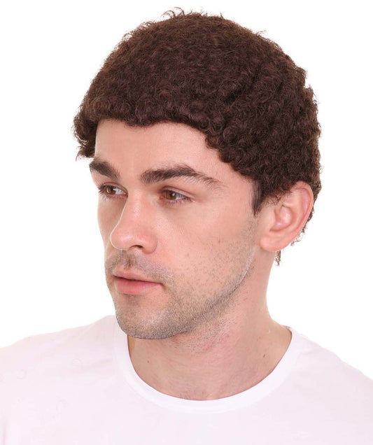 Wigs2you ハロウィンパーティー プレミアム メンズ H-617 コウノトリ アフロウィッグ ダークブラウン色