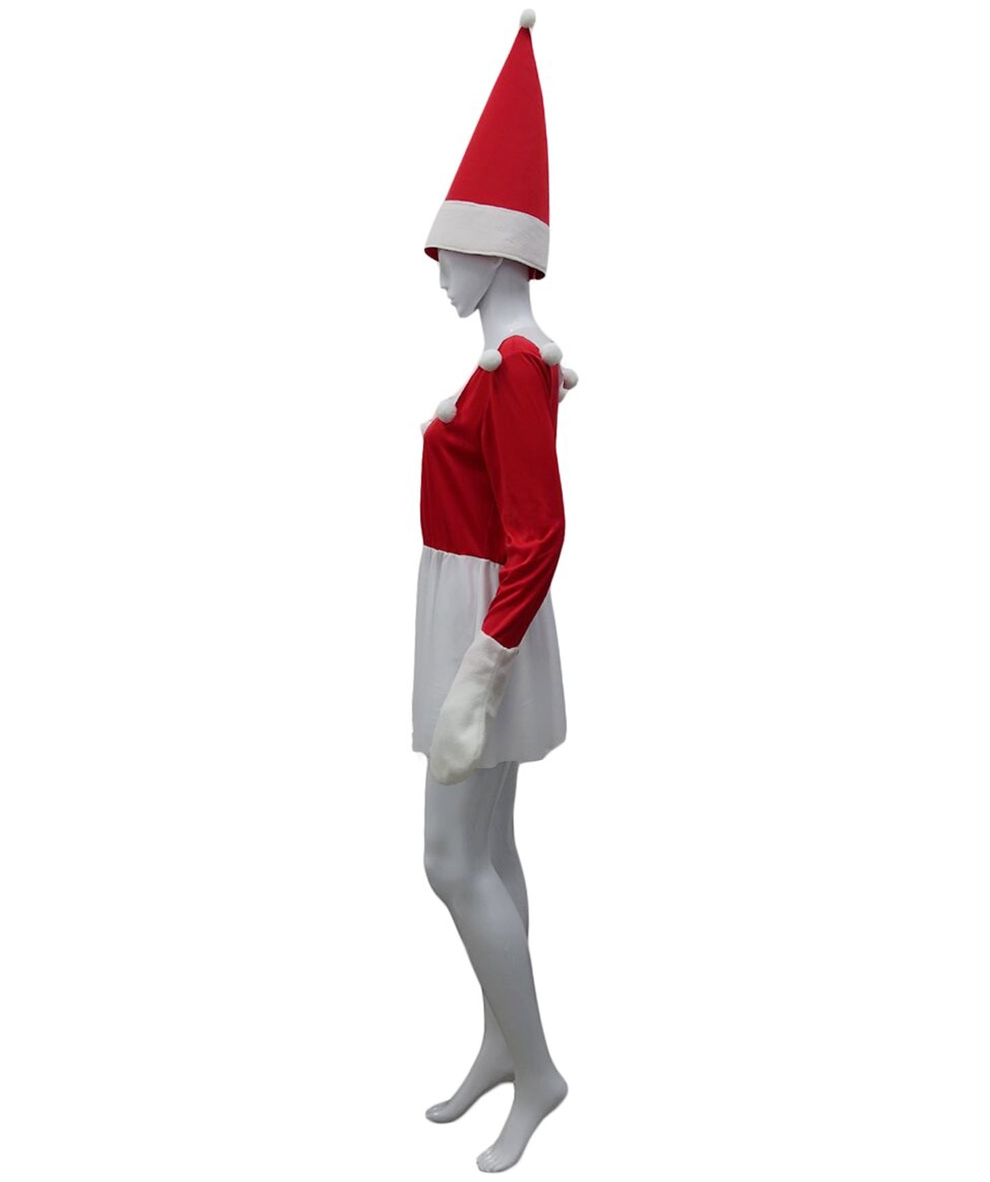 Wigs2you.com JCX-017女性のクリスマスエルフの少女赤色コスチューム,コスプレ衣装 。