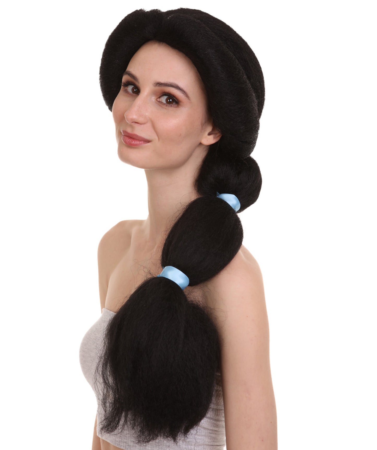 Halloween Party Premium Ladies H-4701 Wreck It Ralph 2 Princess Jasmine Braided Wig