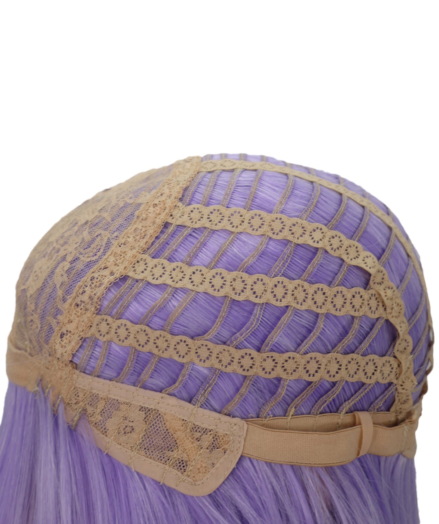 Wigs2you C-140 "女性用13インチショートレイヤードウィッグ ライトパープル 難燃性合成繊維 調節可能なキャップレスフィット "