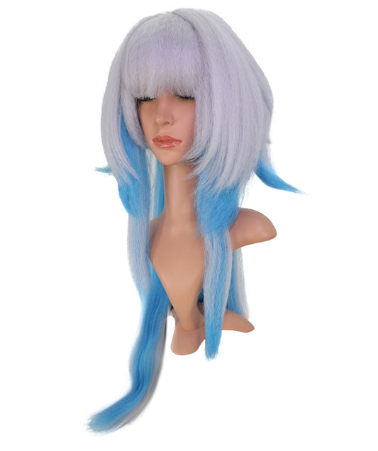 Wigs2you C-147 シルバーブルー 39インチ 耐熱ロングウィッグ – セリドラコスプレ&ファンタジールック用合成毛