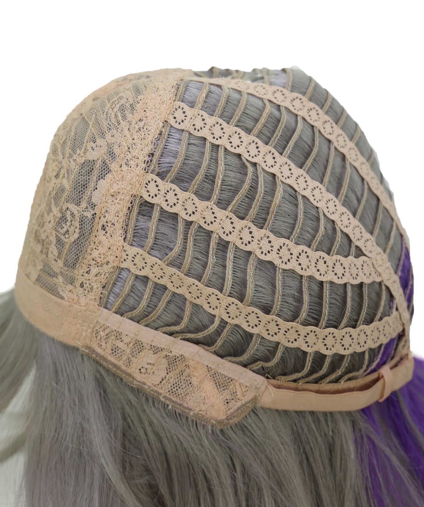 Wigs2you C-152 シルバーとパープルの34.5インチ コスプレウィッグ – コスプレやファッションに最適な耐熱合成毛