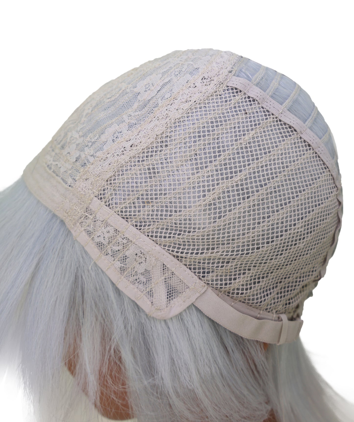 Wigs2you C-156 グレーとピンクの45.5インチストレートウィッグ – 耐熱性合成毛、アニメ、コスプレ、テーマ衣装に最適