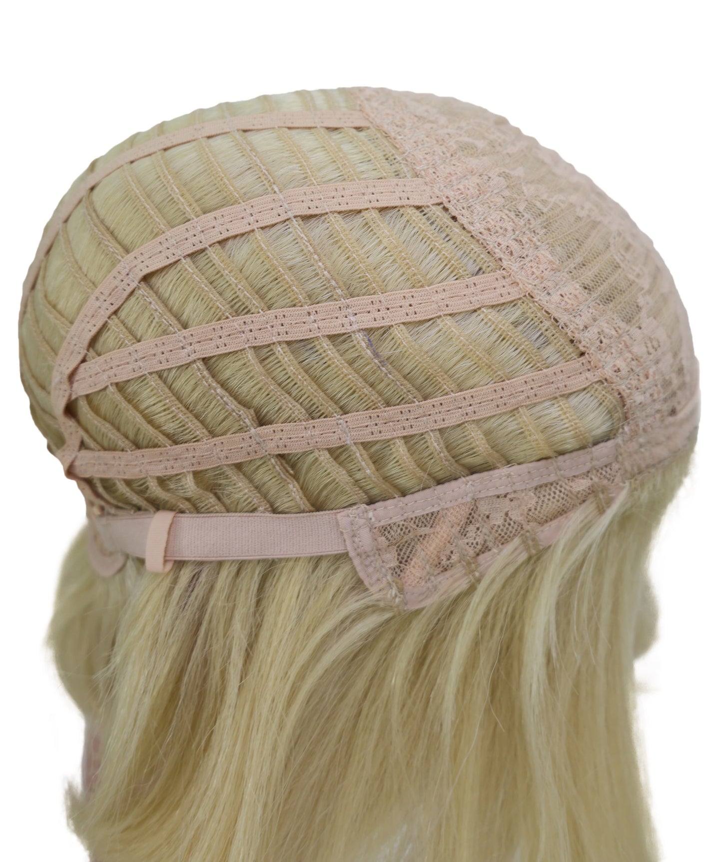 Wigs2you ブロンドにピンクのハイライトが入った11インチのコスプレウィッグ – コスプレやファッションに最適な合成毛 C-158