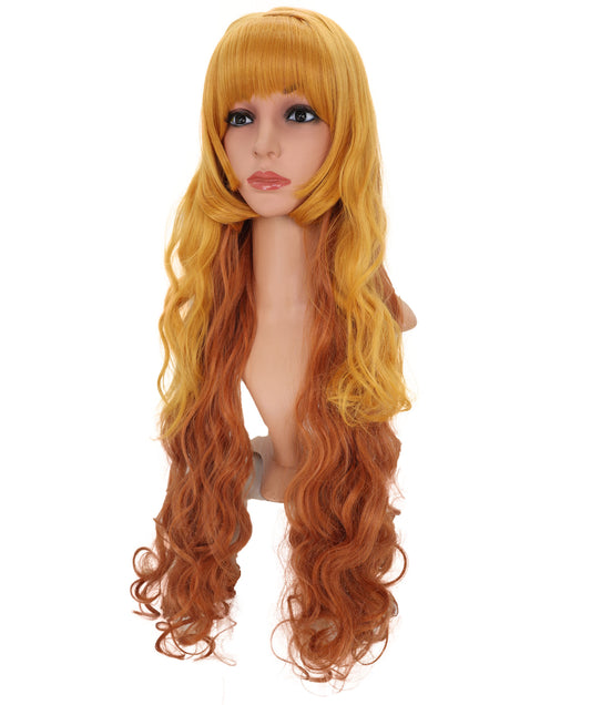 Wigs2you C-159 コスプレウィッグ ロングカール フルウィッグ ゴールデンブラウン 耐熱ファイバー 自然な巻き髪 仮装 イベント パーティー 女性用
