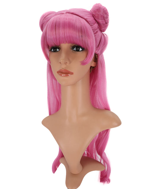 Wigs2you C-161 ピンクのコスプレウィッグ – 耐熱性合成毛(女性用)