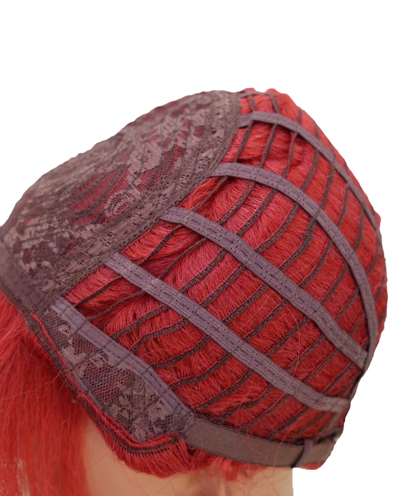 Wigs2you C-206コスプレウィッグ ダークレッド スパイキーショート 15インチ 耐熱ファイバー 女性用 イベント