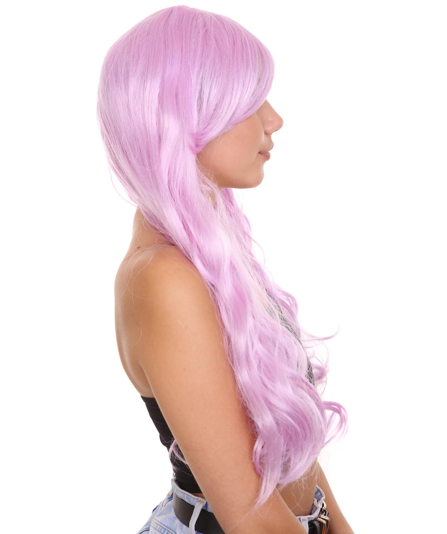 Wigs2you ハロウィンパーティ プレミアムレディース H-2049 着用しやすく とても快適 ライラックロングカーリーウィッグ あなたの美しさを引き立てる