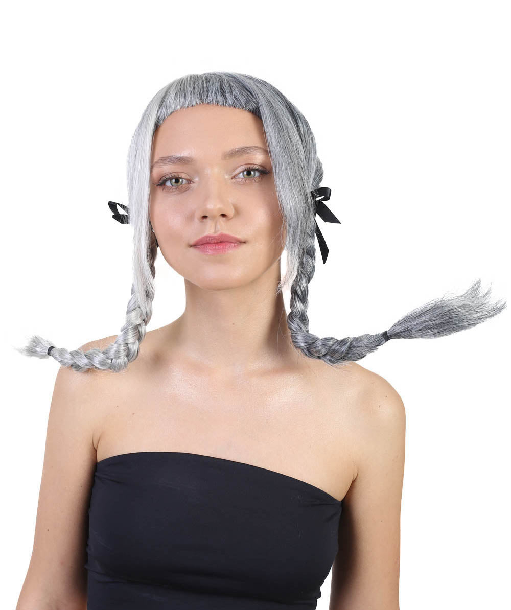 Wigs2you ハロウィンパーティープレミアムレディース H-1469 美しいルックを手に入れよう!独占!コスプレウィッグ メラニーグレーポニーテールスタイル