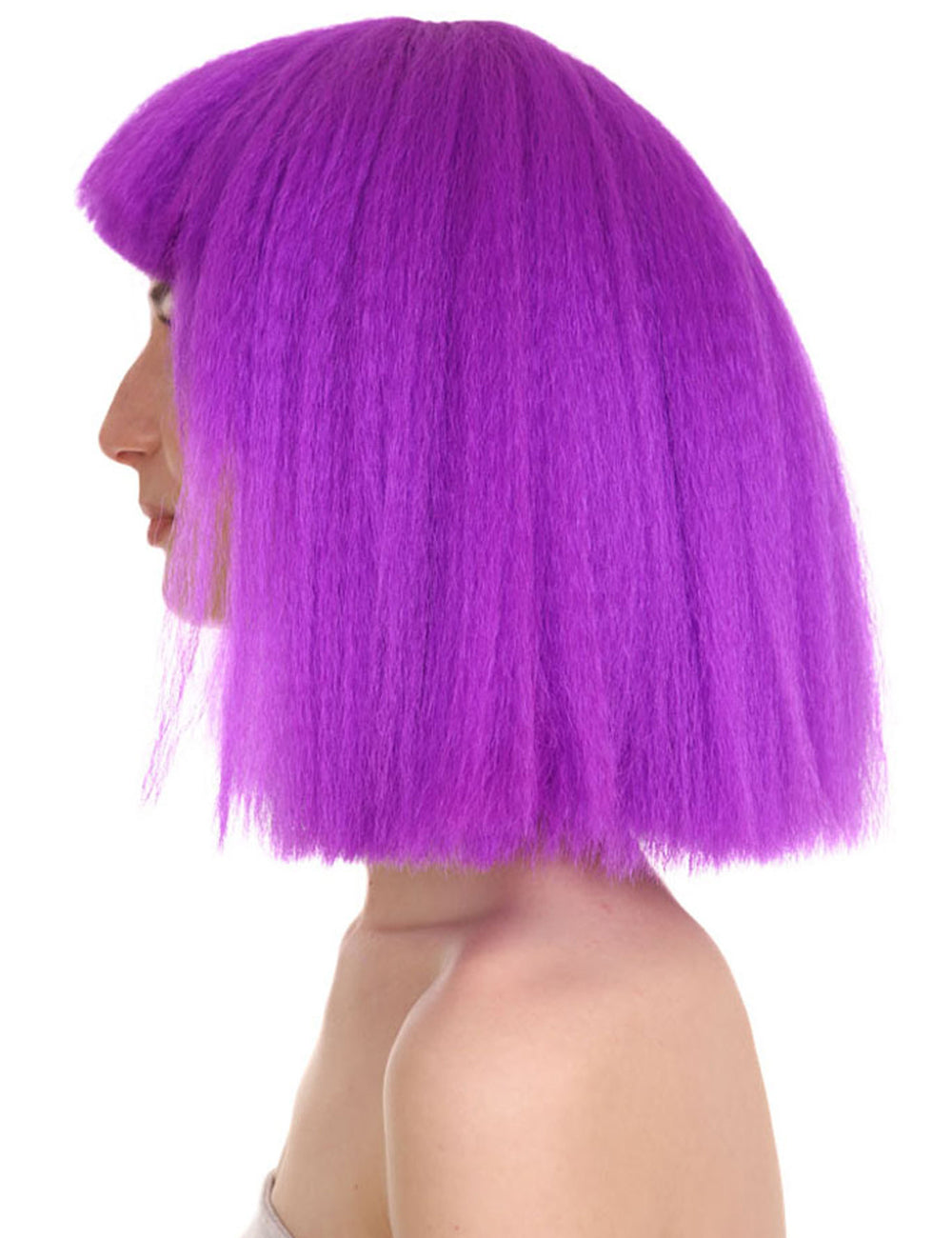 Wigs2you ハロウィンパーティープレミアムレディース H-1524 美しいルックを手に入れよう!ポップスターネオンパープルウィッグ