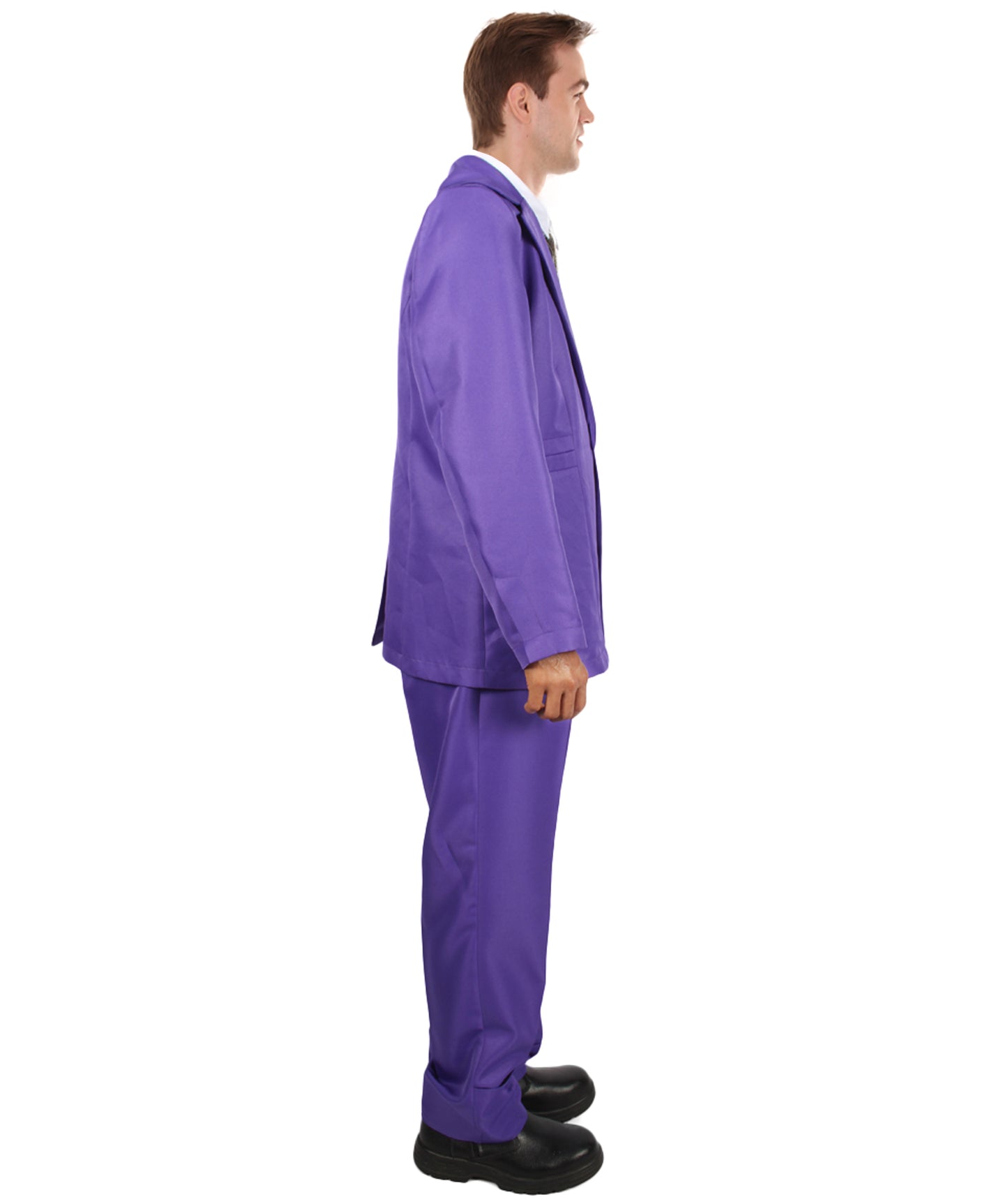 男性用 JCP-002_3 70'sロックスター スーツ コスチューム ディッキーとタイ付き プレミアム パープル ハロウィンコスチューム