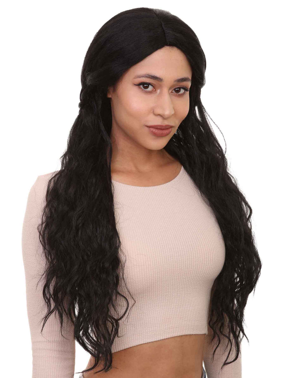 Gilded Goddess Wigs Collectionウィッグ コレクション | ロングレディースキャラクターコスプレハロウィンウィッグ | プレミアム通気性キャップレスキャップ H-368