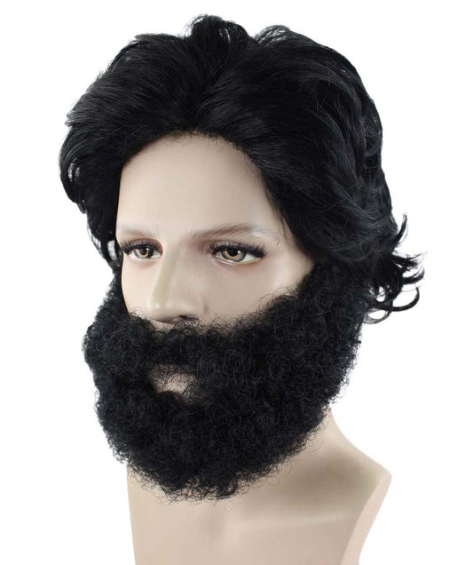 ハロウィンパーティー プレミアム 男性用 H-2257 コスプレ ウィッグ ザ・ハングオーバー アラン ウィッグ および ひげ