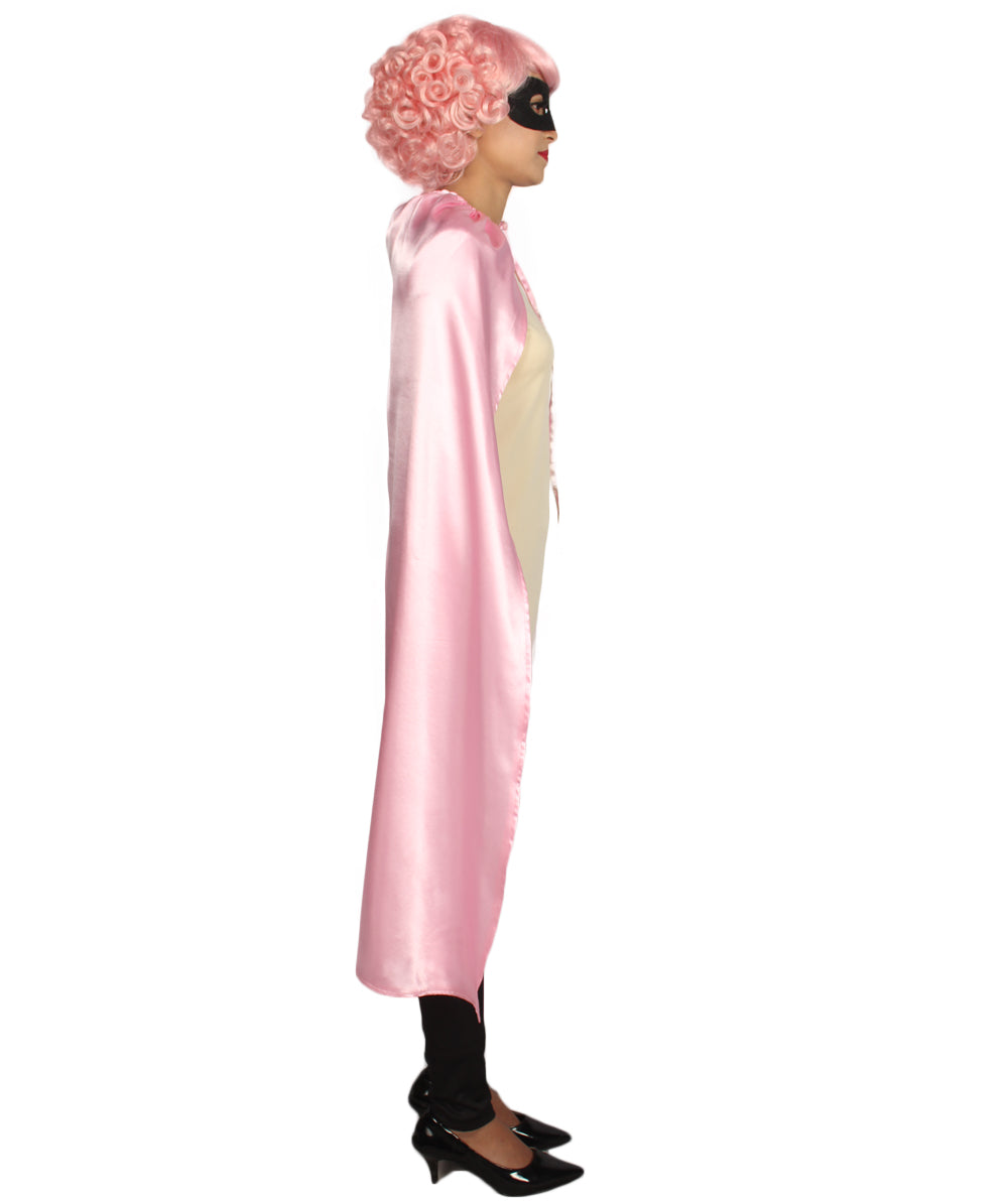大人用ユニセックス JCO-220_4 スーパーヒーローピンクケープ&マスクセット ハロウィンコスチューム