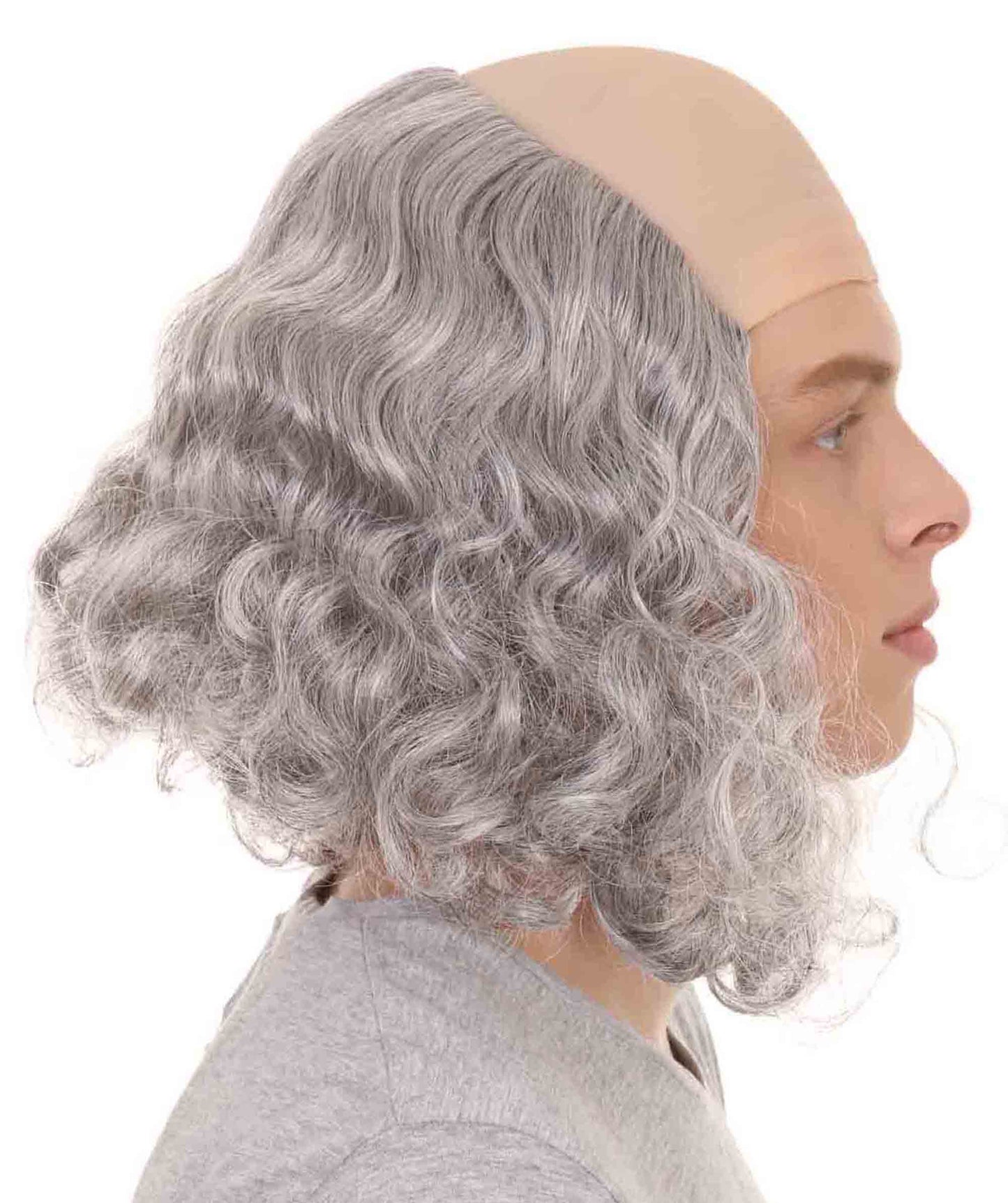 Wigs2you ハロウィンパーティ プレミアムメンズ H-2116 とても快適 ベンジャミンフランクリンウィッグ