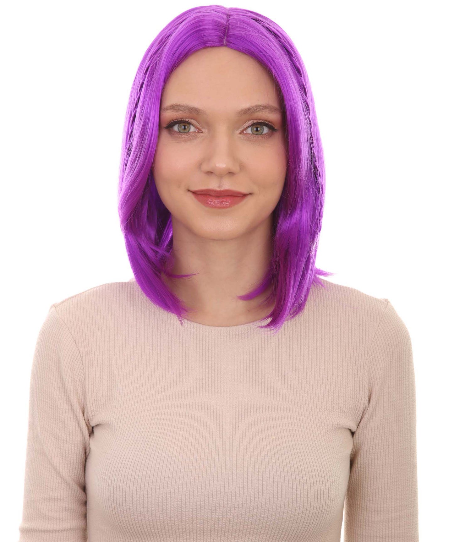 Wigs2you ハロウィンパーティー プレミアム レディース H-922 スワンプクイーン ウィッグ ネオンパープル色