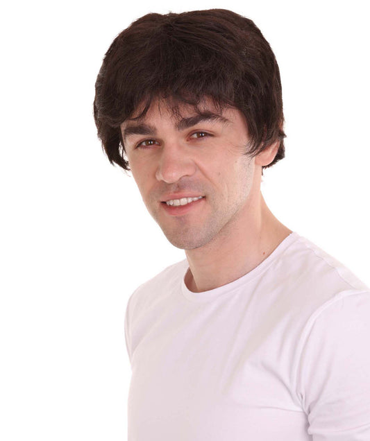 ハロウィンパーティー プレミアム H-2368 男性用 ファンシー ブラウン ショート ウィッグ